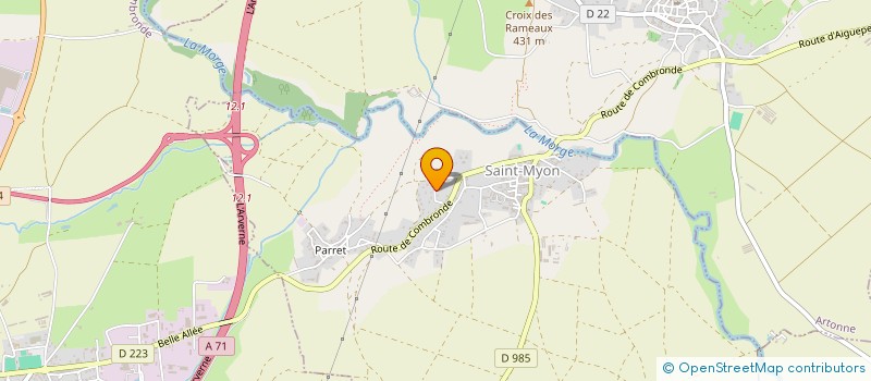 localisation de l'entreprise JPATE IMMO  SAINT-MYON