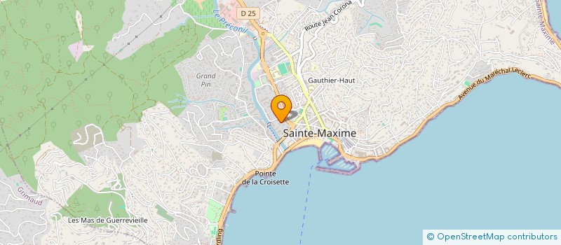 localisation de l'entreprise JPAUMELLE à SAINTE-MAXIME