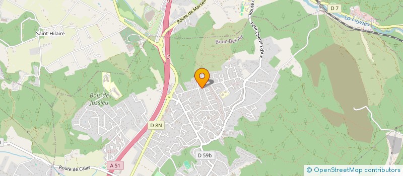 localisation de l'entreprise JPB à BOUC-BEL-AIR