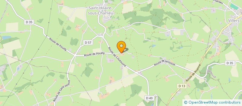 localisation de l'entreprise JPB  SAINT-HILAIRE-SOUS-CHARLIEU