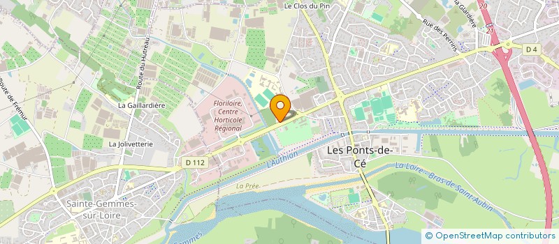 localisation de l'entreprise JPB  LES PONTS-DE-CE