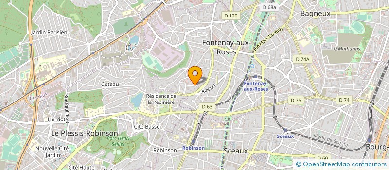 localisation de l'entreprise JPB AMENAGEMENT à FONTENAY-AUX-ROSES