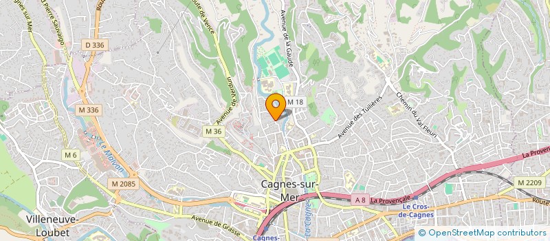 localisation de l'entreprise JPB COOKING  CAGNES-SUR-MER