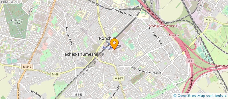 localisation de l'entreprise JPB DISTRIBUTION à RONCHIN