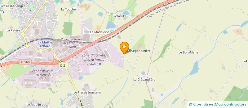 localisation de l'entreprise JPB INDUSTRY à LES ACHARDS