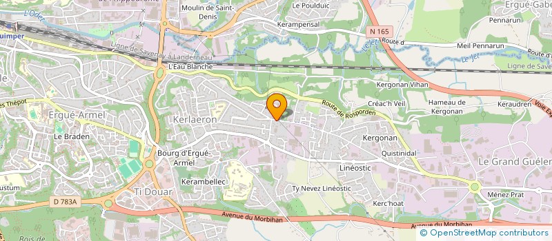 localisation de l'entreprise JPB INVEST à QUIMPER