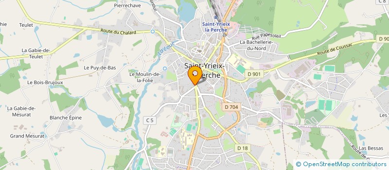 localisation de l'entreprise JPBL à SAINT-YRIEIX-LA-PERCHE