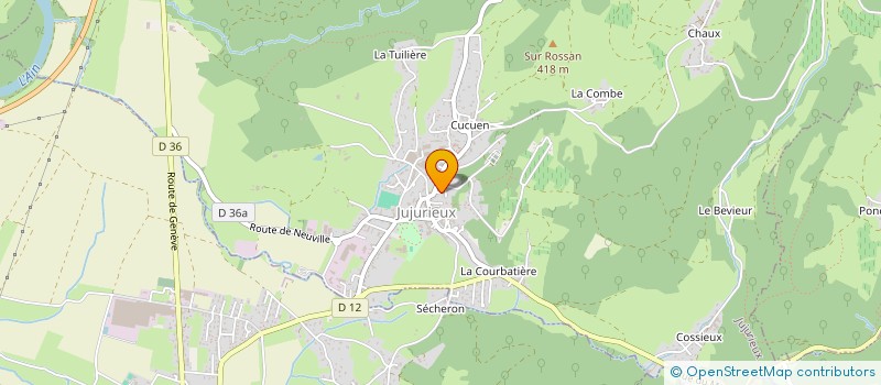 localisation de l'entreprise JPBM  JUJURIEUX