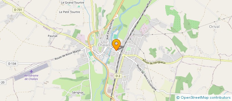 localisation de l'entreprise JPBMB à CHALAIS
