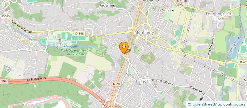 localisation de l'entreprise JPC à LINAS