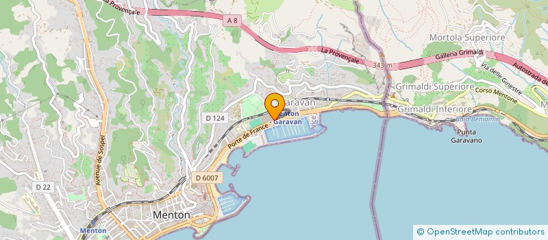 localisation de l'entreprise JPC à MENTON