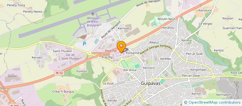 localisation de l'entreprise JPC  PLOUGUERNEAU