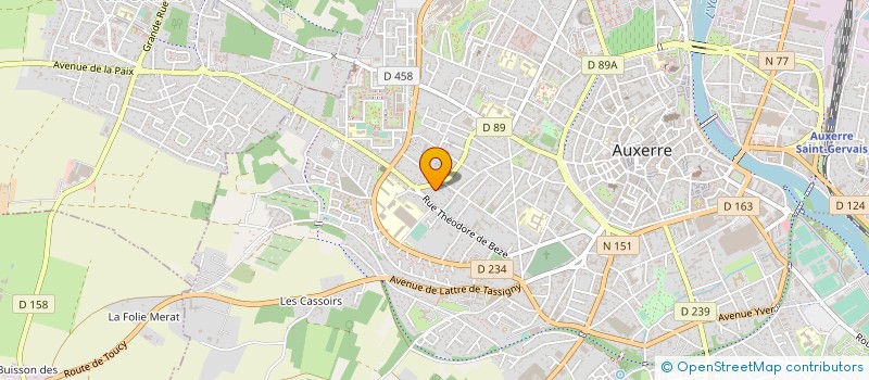 localisation de l'entreprise JPC à AUXERRE