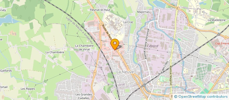 localisation de l'entreprise JPC à VIRIAT