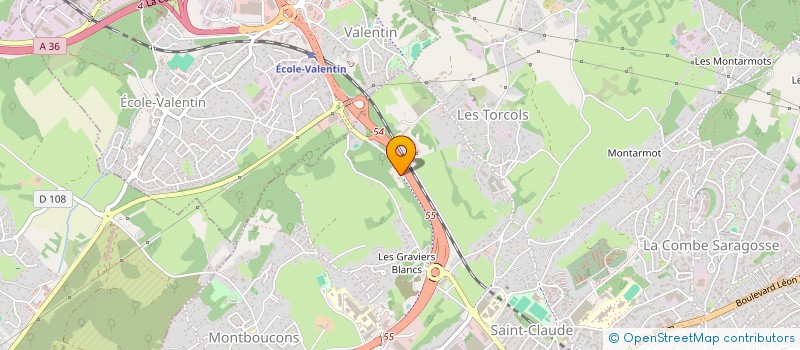localisation de l'entreprise JPC à BESANCON