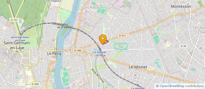 localisation de l'entreprise JPC CONSTRUCTION  LE VESINET