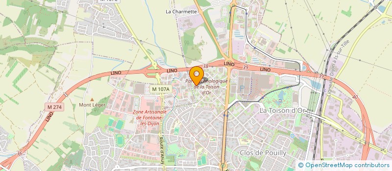 localisation de l'entreprise JPC COURTAGE  DIJON