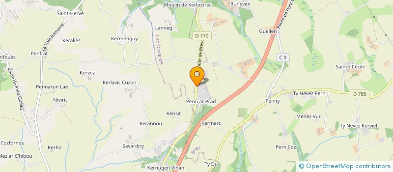 localisation de l'entreprise JPC DETECTION  LANDREVARZEC