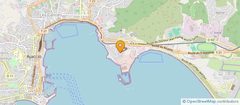 localisation de l'entreprise JPC EQUIPEMENTS à AJACCIO
