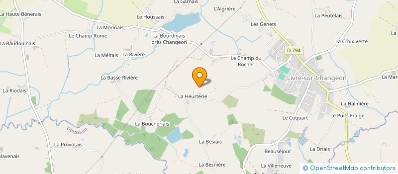 localisation de l'entreprise JPC FLEURY  LIVRE-SUR-CHANGEON