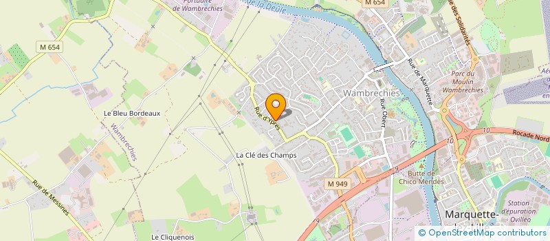 localisation de l'entreprise JPC FLINES  WAMBRECHIES