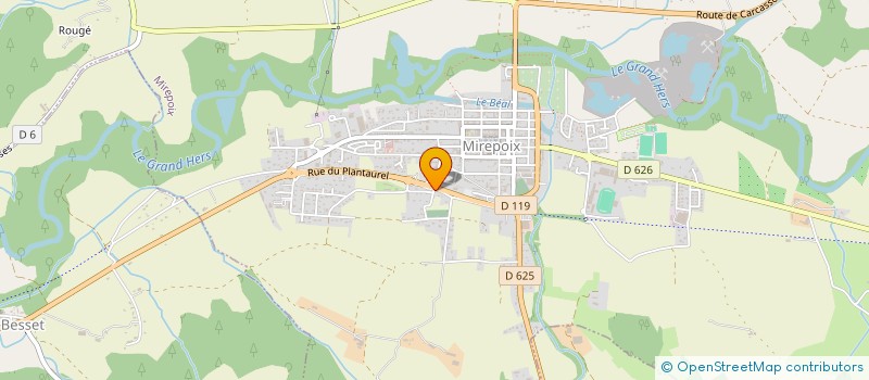 localisation de l'entreprise JPC IMMO à MIREPOIX