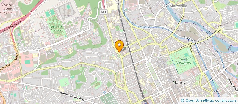 localisation de l'entreprise JPC. JBM.  NANCY