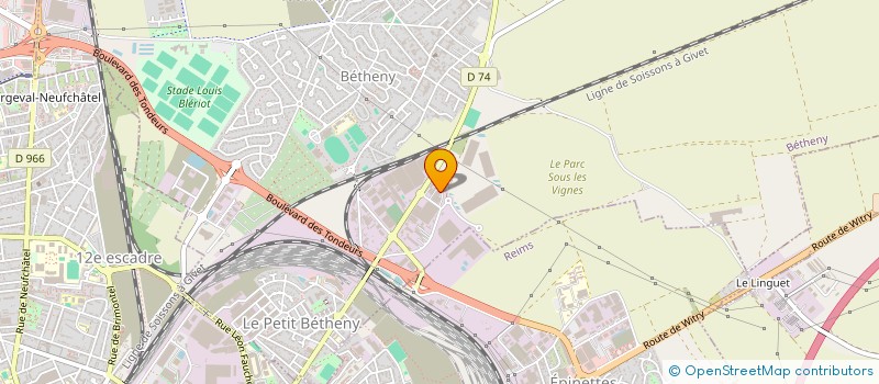 localisation de l'entreprise JPC LOGISTIQUE  BETHENY