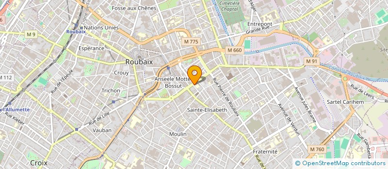 localisation de l'entreprise JPC PARTNER  ROUBAIX