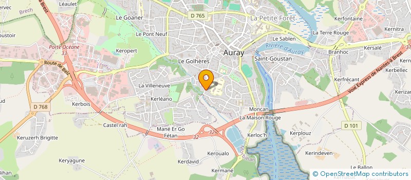 localisation de l'entreprise JPC PATRIMOINE à AURAY