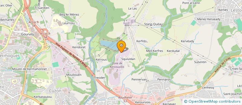 localisation de l'entreprise JPC RESEAUX  CHATELAUDREN-PLOUAGAT