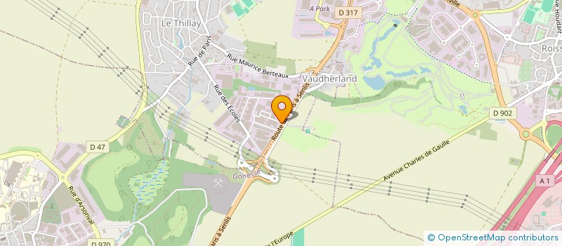 localisation de l'entreprise JPC SERVICE à LE THILLAY