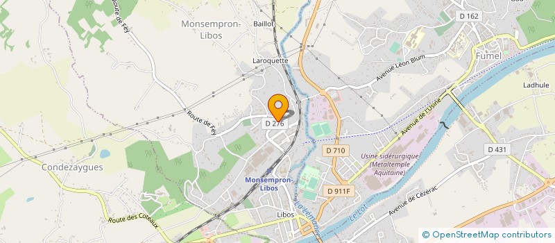 localisation de l'entreprise JPC TOURISME  FUMEL