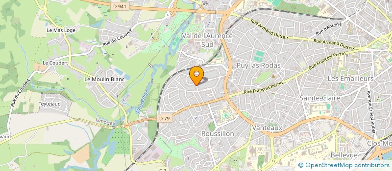 localisation de l'entreprise JPCA IMMO à LIMOGES