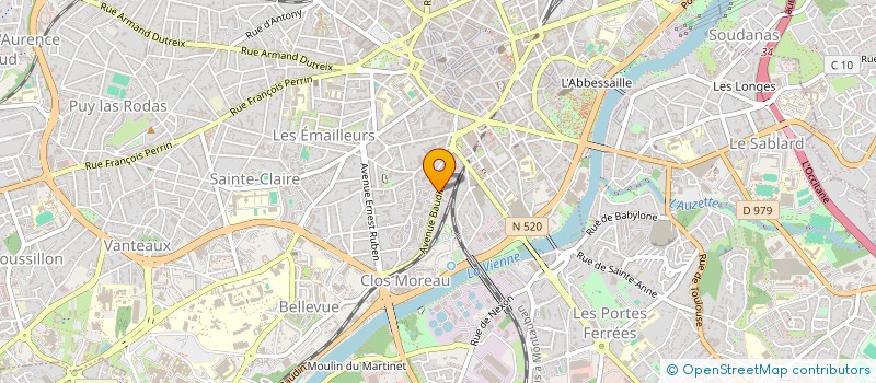 localisation de l'entreprise JPCA SAISON à LIMOGES