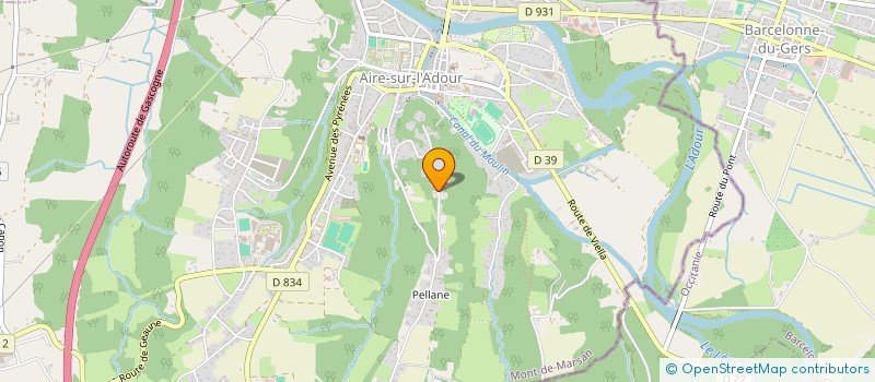 localisation de l'entreprise JPCB  AIRE-SUR-L'ADOUR