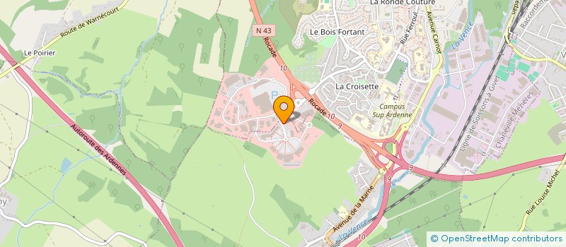 localisation de l'entreprise JPCM CROISETTE  LA FRANCHEVILLE