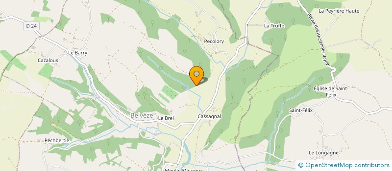 localisation de l'entreprise JPCN  BELVEZE