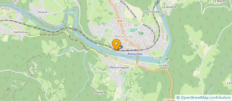 localisation de l'entreprise JPCP  RETOURNAC