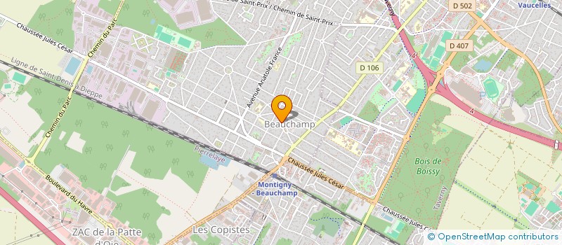 localisation de l'entreprise JPD-3C  BEAUCHAMP