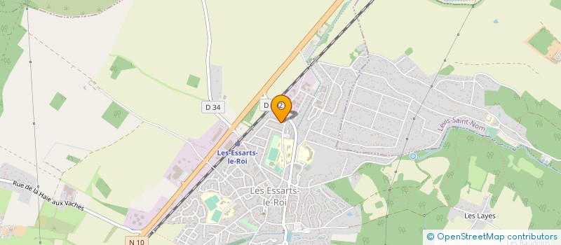 localisation de l'entreprise JPD BAT  LES ESSARTS-LE-ROI