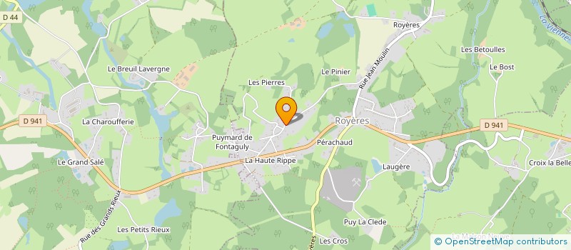 localisation de l'entreprise JPDS TRANSPORTS SAS à ROYERES