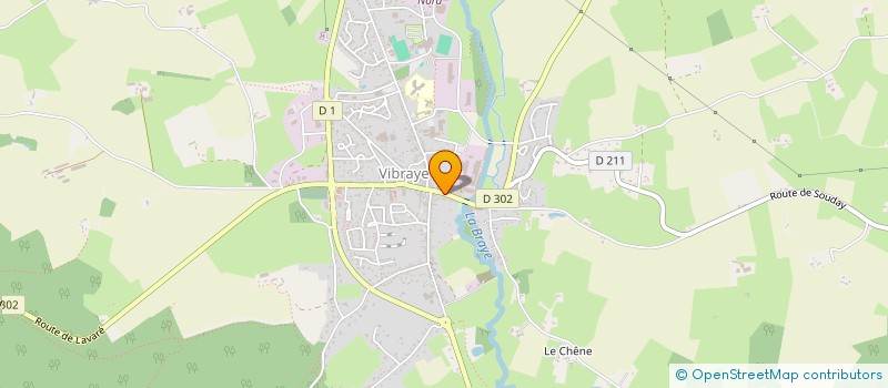 localisation de l'entreprise JPE à VIBRAYE