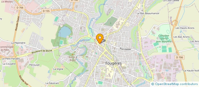 localisation de l'entreprise JPE à FOUGERES