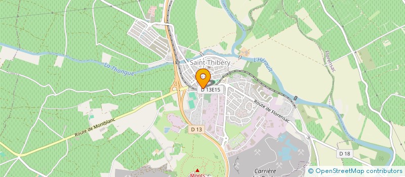localisation de l'entreprise JPE ECHAFAUDAGE à SAINT-THIBERY