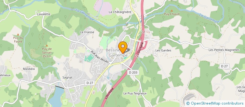 localisation de l'entreprise JPEC  BESSINES-SUR-GARTEMPE