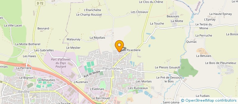 localisation de l'entreprise JPEK IMMO  PLEUMELEUC