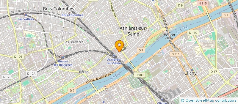 localisation de l'entreprise JPEVE à ASNIERES-SUR-SEINE