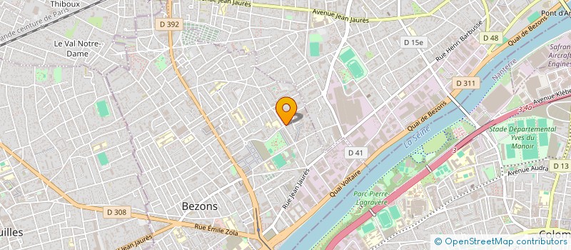 localisation de l'entreprise JPF  BEZONS