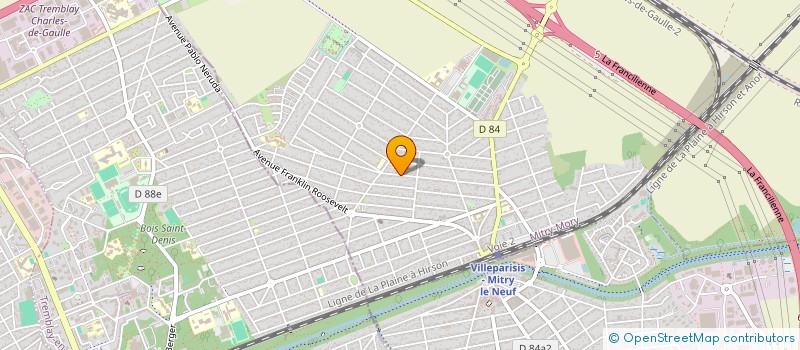 localisation de l'entreprise JPF  MITRY-MORY